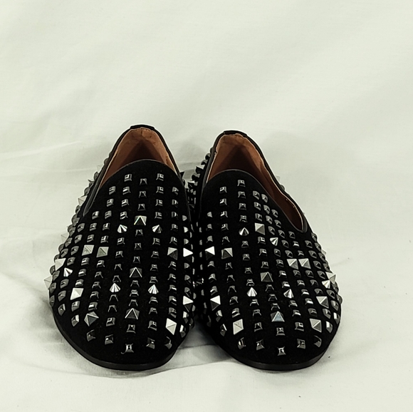 Studded black Loafers men's 8.5 - Picture 3 of 8
